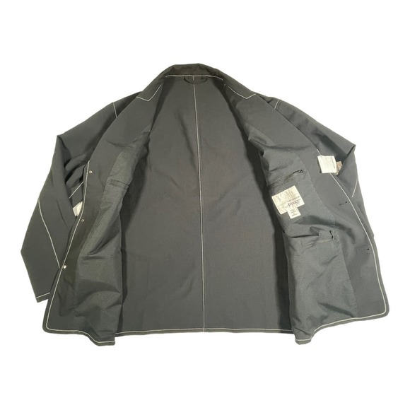 Awake x Nanamica small Blue Blazer Jacket with white stitching NWT - Picture 2 of 7